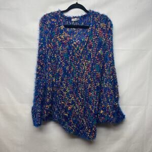 Blvd Collection One Size Pullover Women's Poncho Sweater